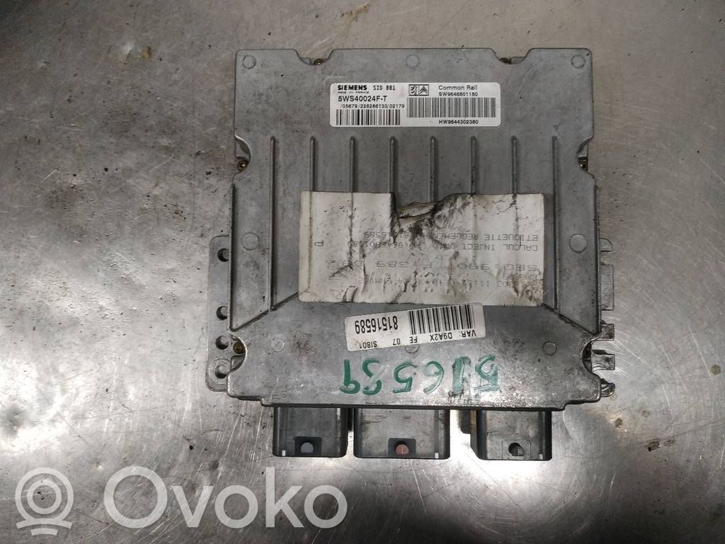 Engine control unit/module   SW9646801180