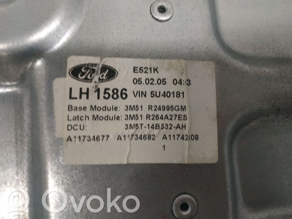 Ford Focus Ręczny podnośnik szyby drzwi tylnych 