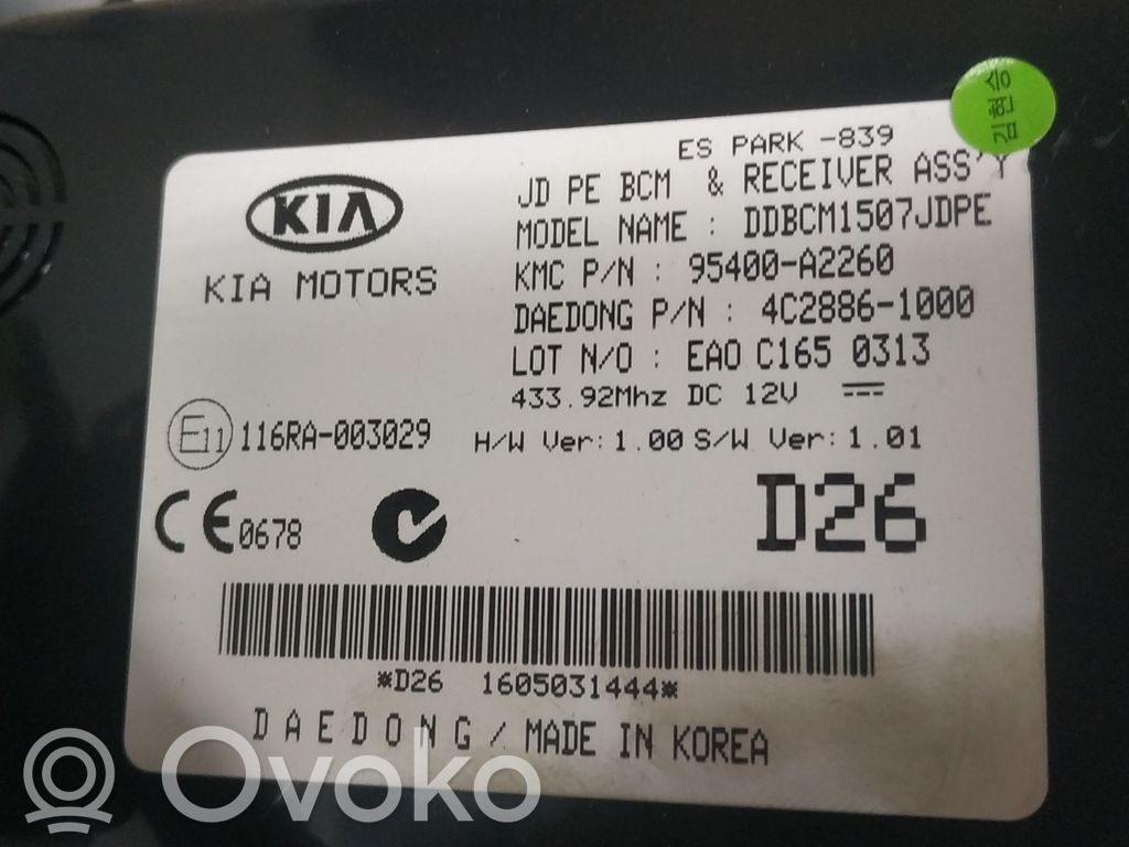 Muut ohjainlaitteet/moduulit   95400A2260