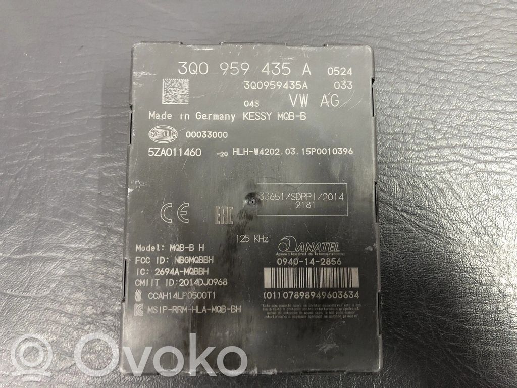 Volkswagen PASSAT B8 Unitate/modul de control fără cheie (KESSY) 