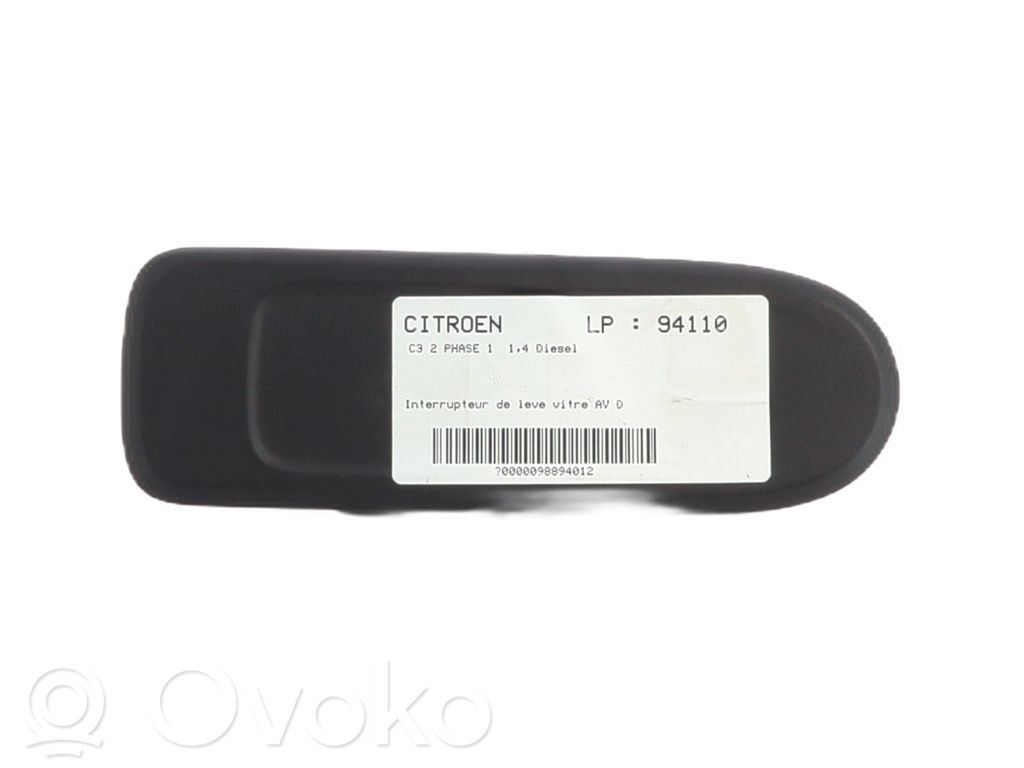 Citroen C3 Electric window control switch 