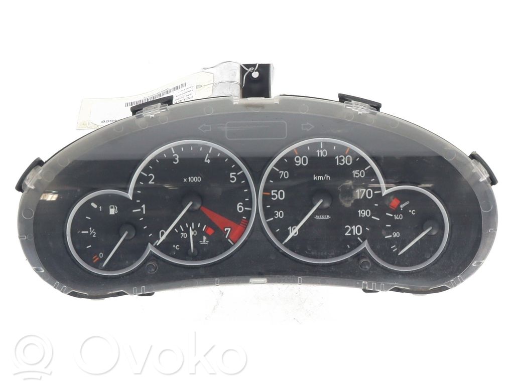 Peugeot 206 Geschwindigkeitsmesser Cockpit 