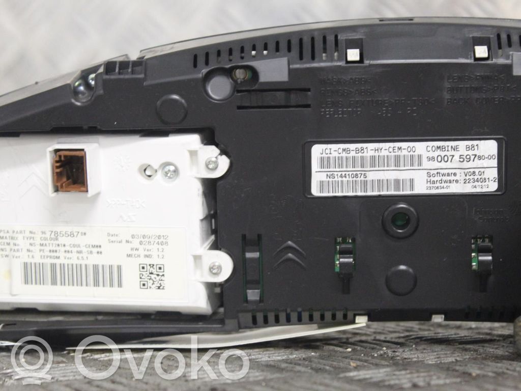 Citroen DS5 Speedometer (instrument cluster) 