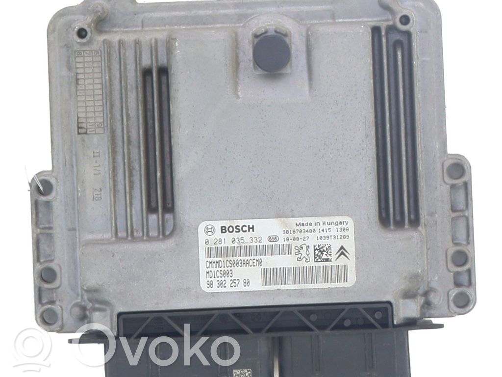 Peugeot 308 Engine control unit/module 