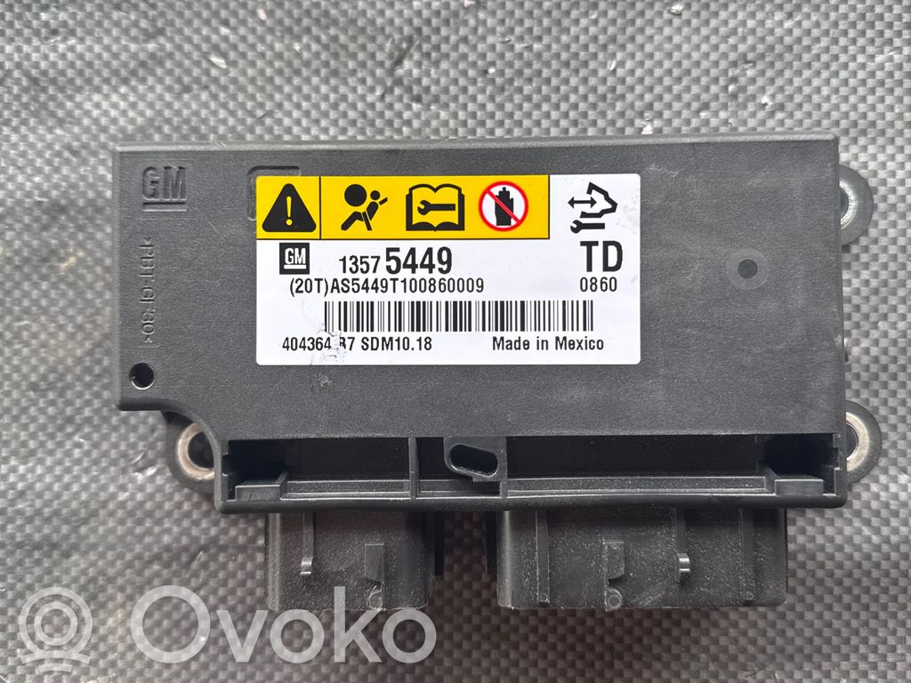 Opel Insignia A Airbag control unit/module 