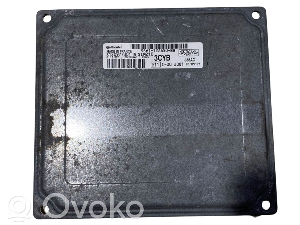 Engine control unit/module   S120977300B,S120977300B,001001008210E,9S6112A650AB,S120977300B