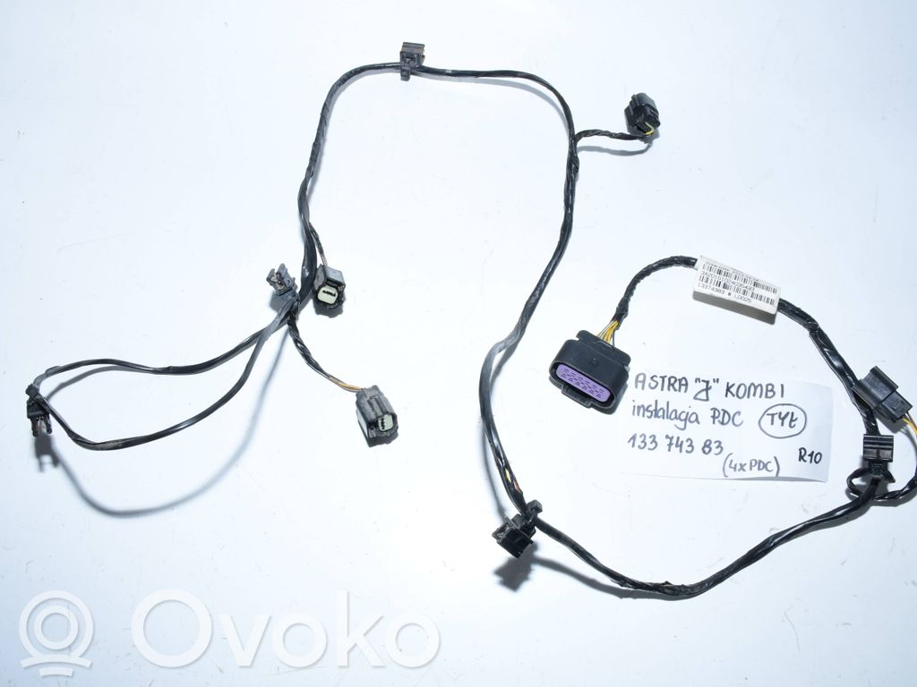 Opel Astra J Cableado del sensor de aparcamiento (PDC) 