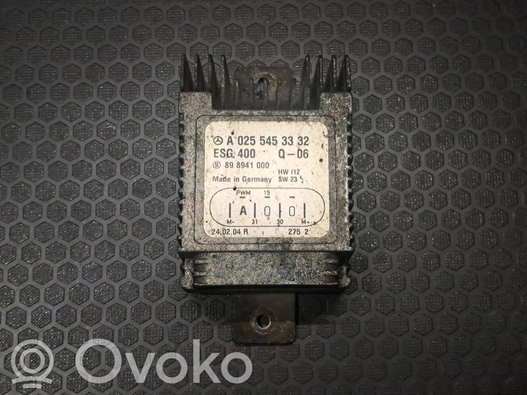 Mercedes-Benz E W210 Sterownik / Moduł wentylatorów 