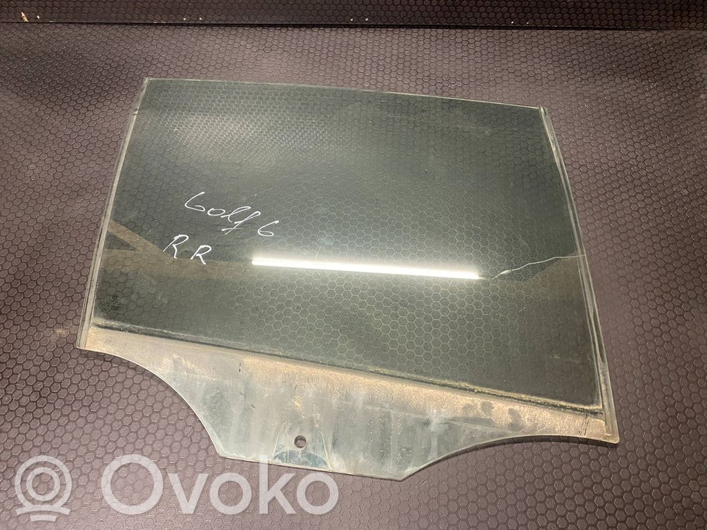Volkswagen Golf VI Rear door window glass 