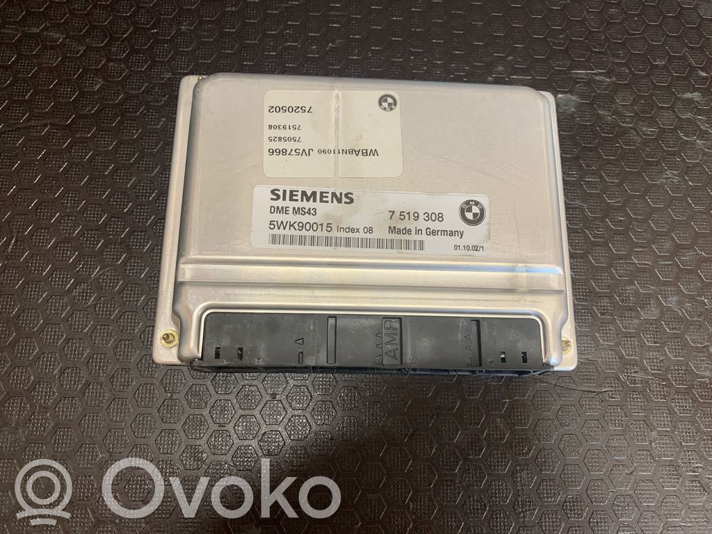 BMW 3 E46 Unidad de control/módulo del motor 