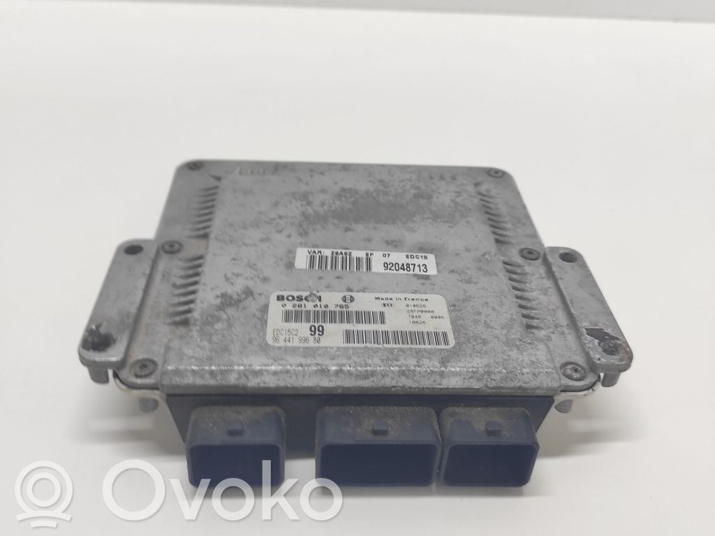 Peugeot 607 Engine control unit/module 