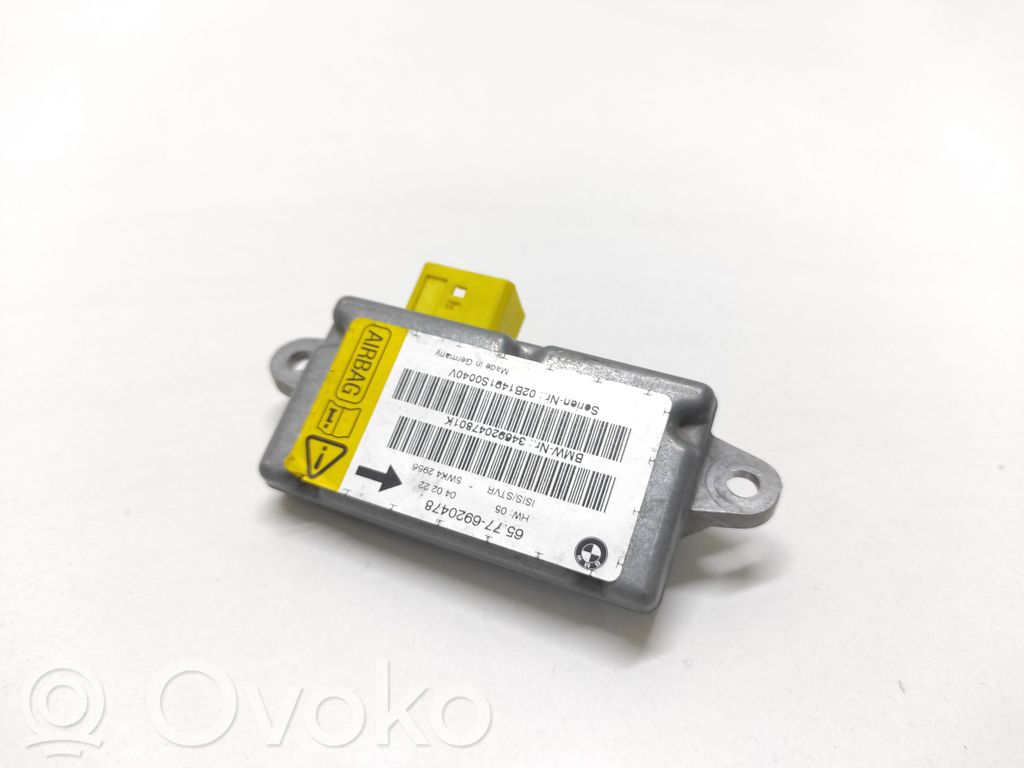 Unidad de control/módulo del Airbag   65776920478,5WK42956,34692047801K