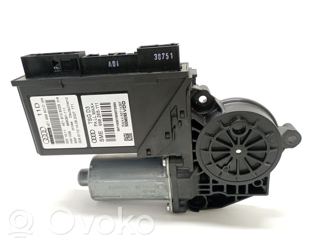 Audi A8 S8 D3 4E Front door window regulator motor 