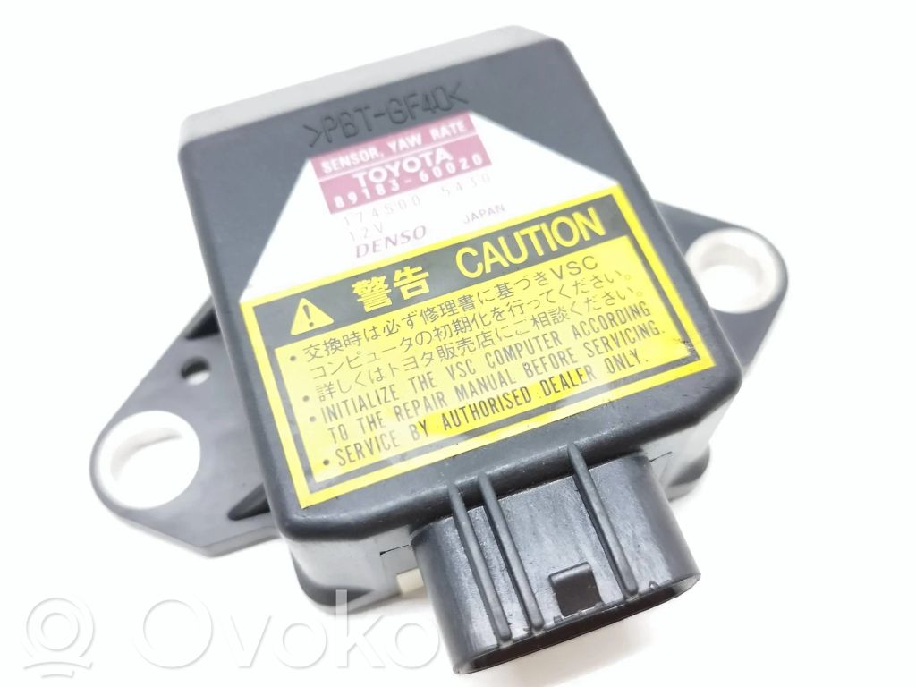Lexus RX 330 - 350 - 400H Sensore di imbardata accelerazione ESP