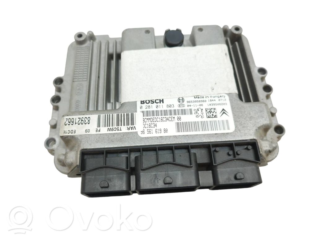 Engine control unit/module   9653958980,9656161980,0281011803,1039S06203