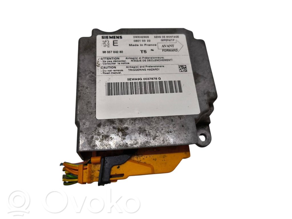 Peugeot 307 Airbag control unit/module 