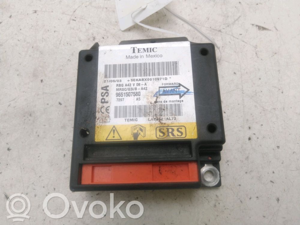 Citroen C3 Pluriel Turvatyynyn ohjainlaite/moduuli