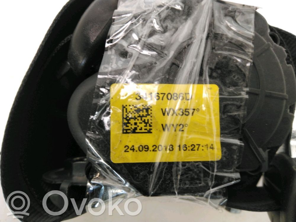 Renault Twingo III Cinturón trasero 