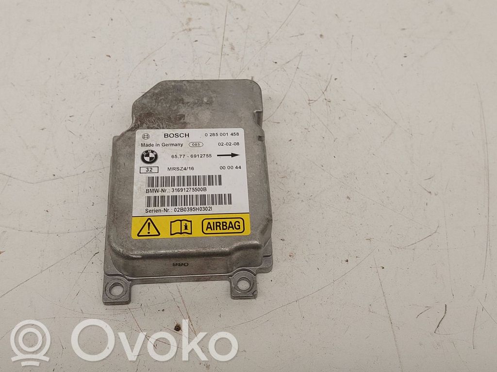 Airbag control unit/module   65776912755,0285001458,31691275500B