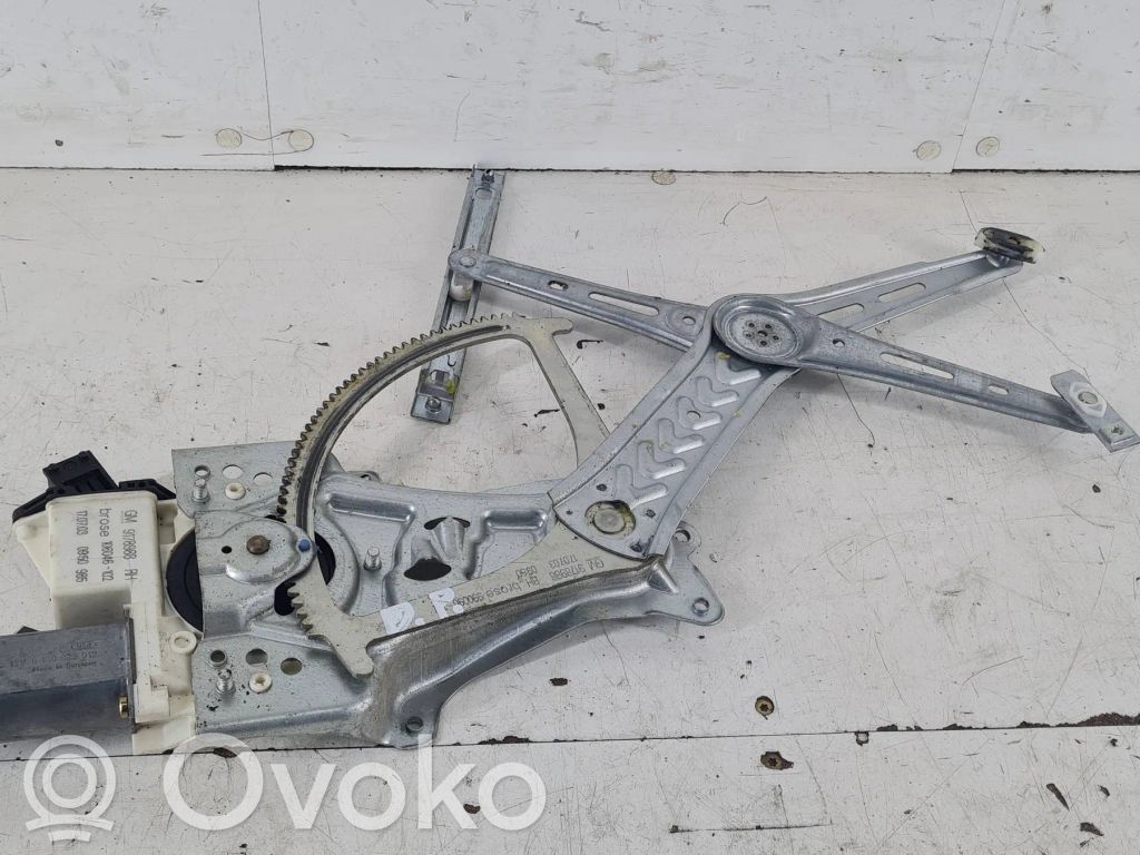 Opel Signum Front door window regulator with motor 