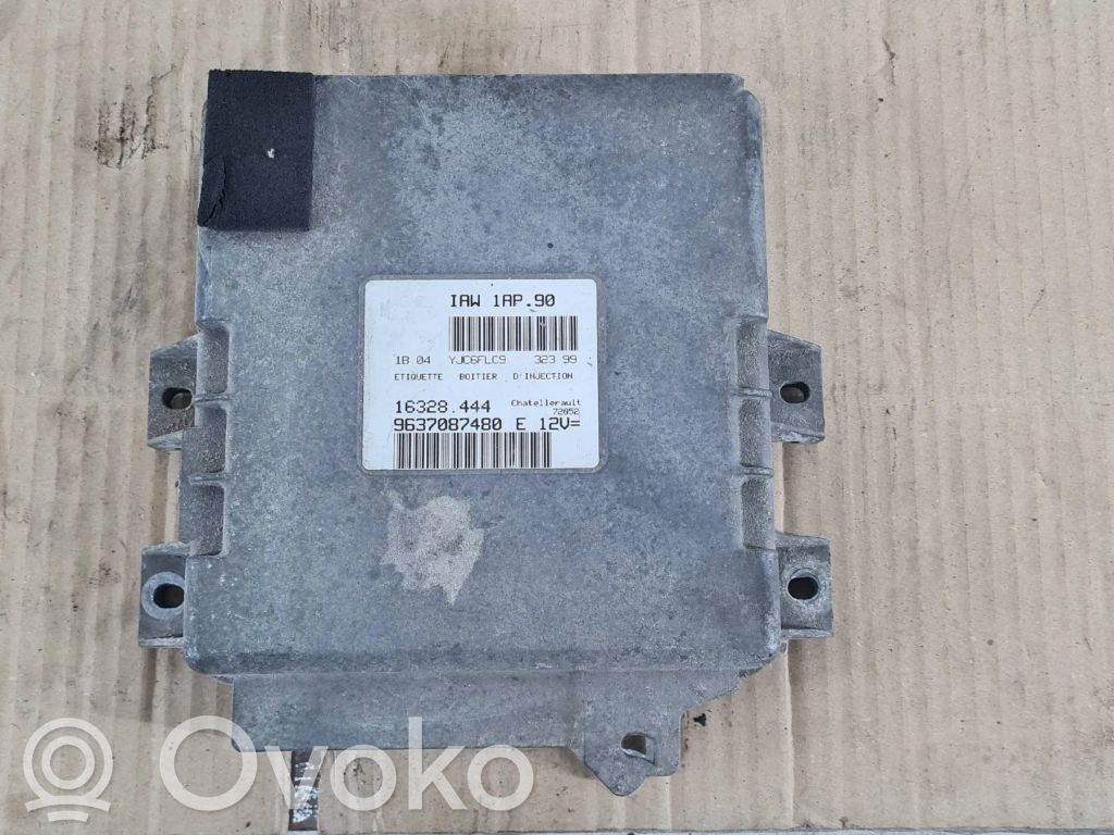 Engine control unit/module   9637087480,16328444,IAW1AP90