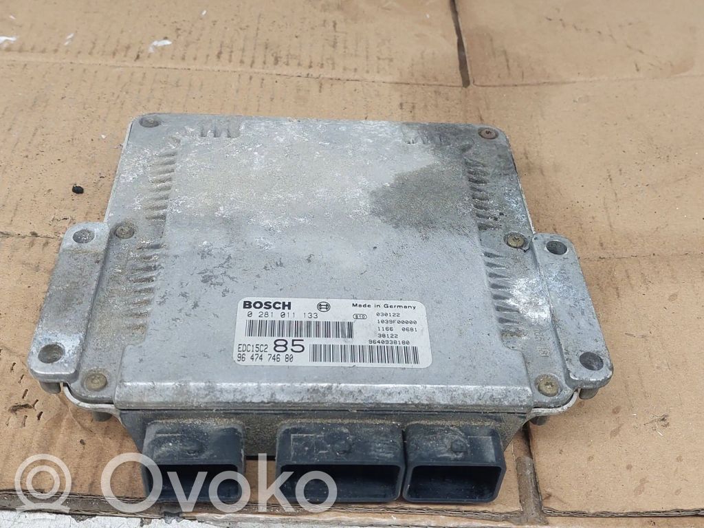 Engine control unit/module   9647474680,9640938180,0281011133