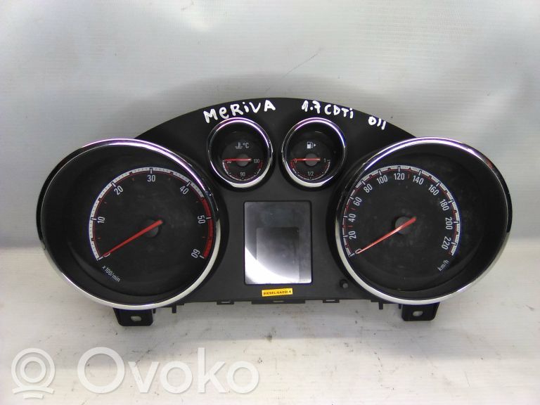 Opel Meriva B Vitezometru (grup de instrumente) 
