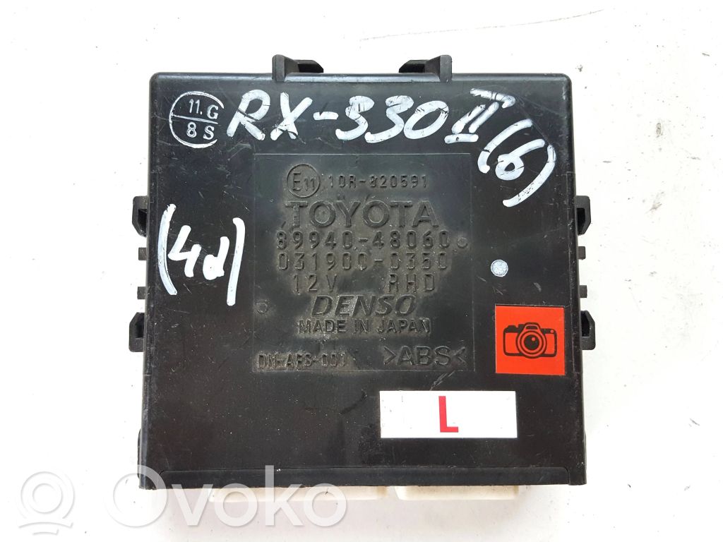 Lexus RX 330 - 350 - 400H Autres unités de commande / modules 