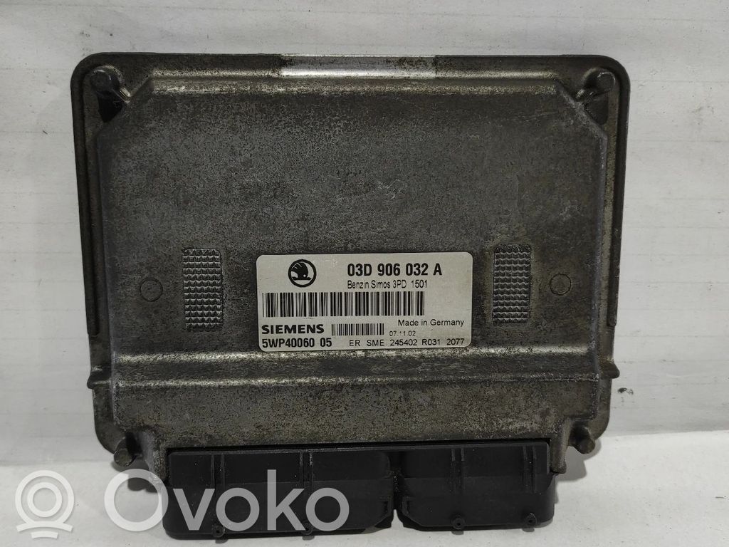 Engine control unit/module   03D906032A,5WP40060
