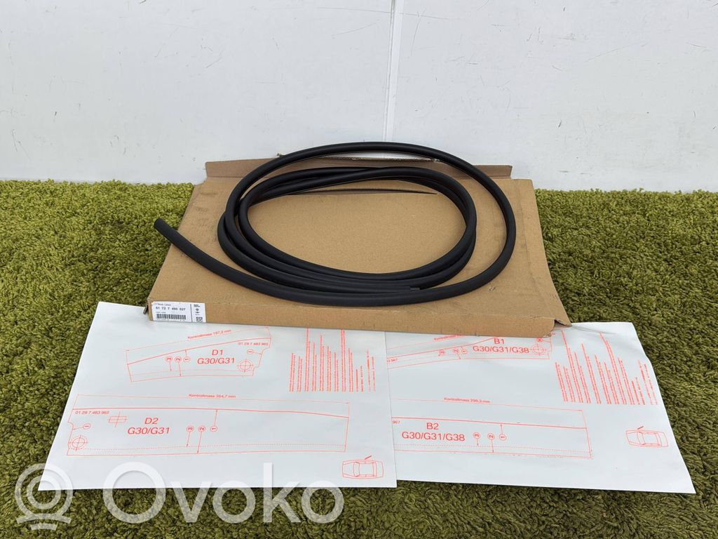BMW 5 G30 G31 G38 Gumowa uszczelka drzwi przednich 