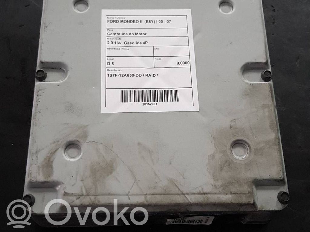 Engine control unit/module   1S7F12A650DD,RAID