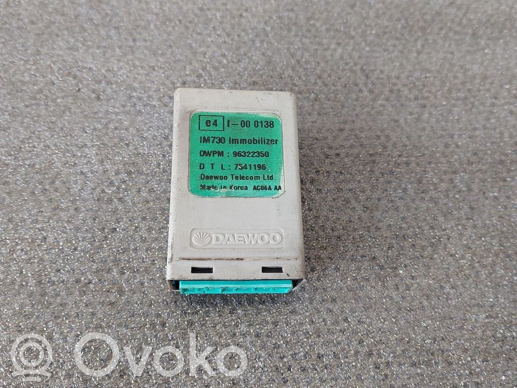 Ignition-blocking relay   96322350