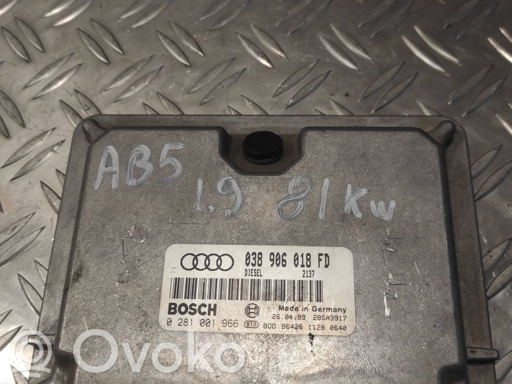 Audi A4 S4 B5 8D Engine control unit/module 