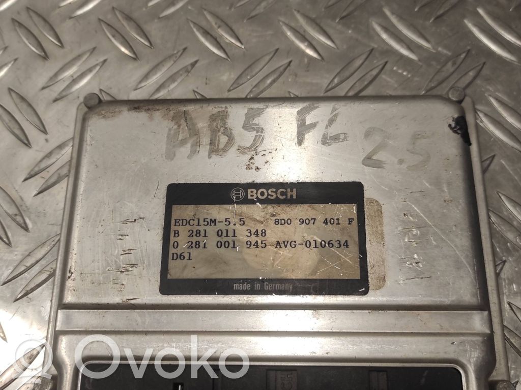 Audi A4 S4 B5 8D Engine control unit/module 