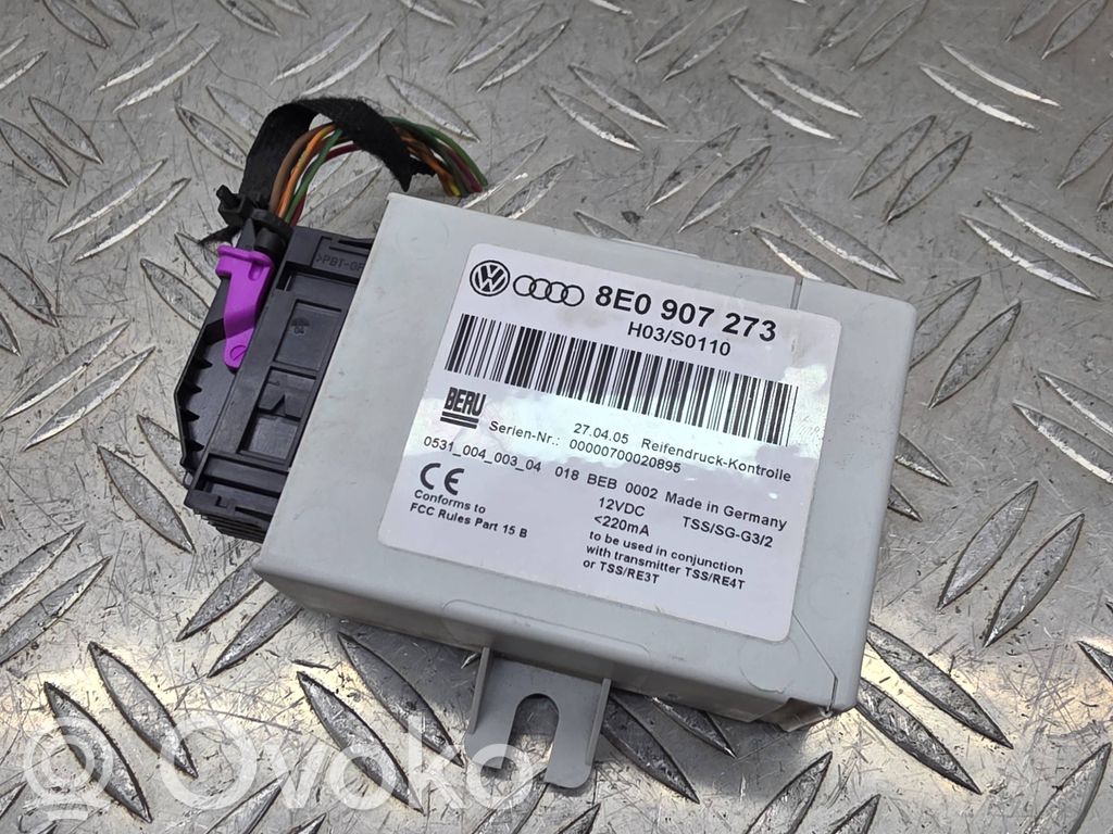 Audi A4 S4 B7 8E 8H Steuergerät Reifendruckkontrolle RDK 