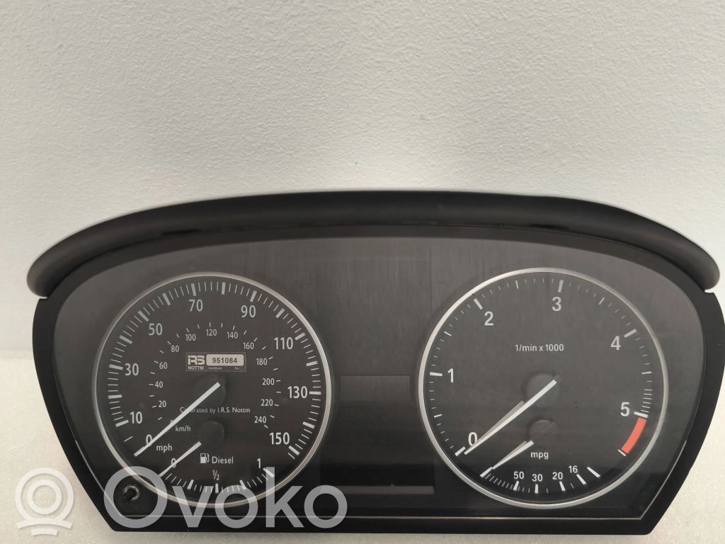 BMW 3 E90 E91 Spidometrs (instrumentu panelī) 