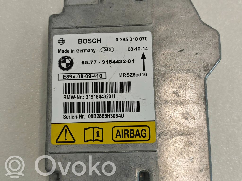 Airbag control unit/module   9184432,0285010070,MRSZ5C016,31918443201I