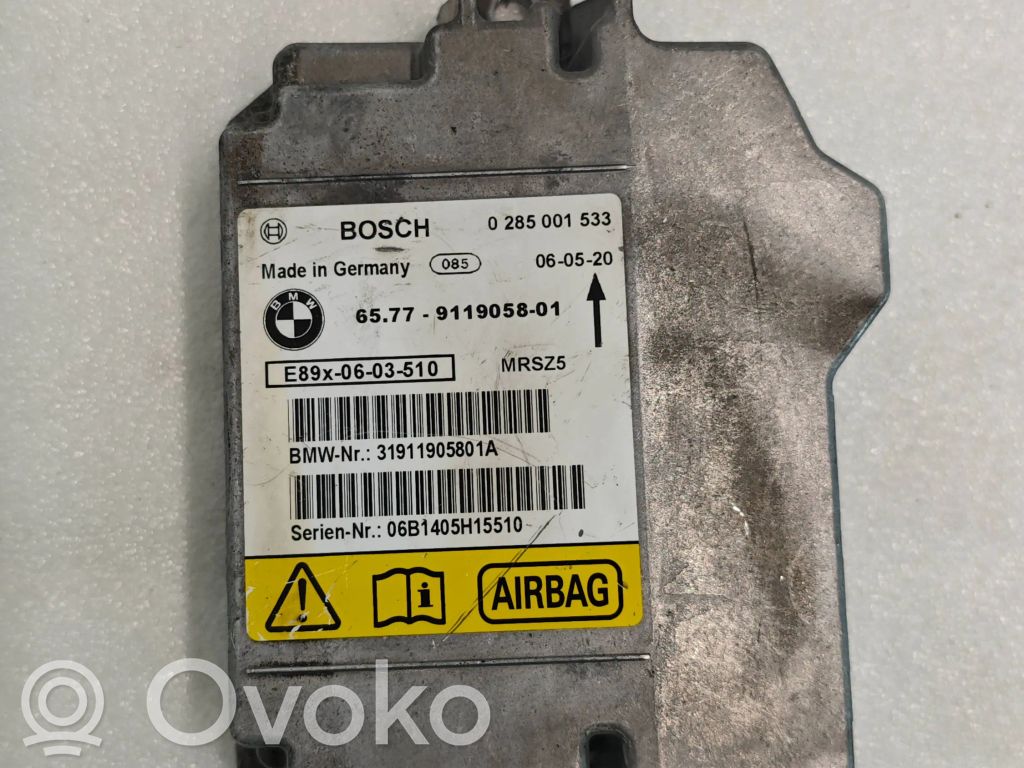 BMW 3 E90 E91 Airbag control unit/module 