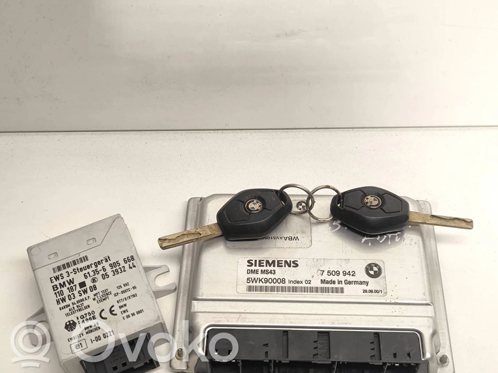 BMW 5 E39 Engine ECU kit and lock set 