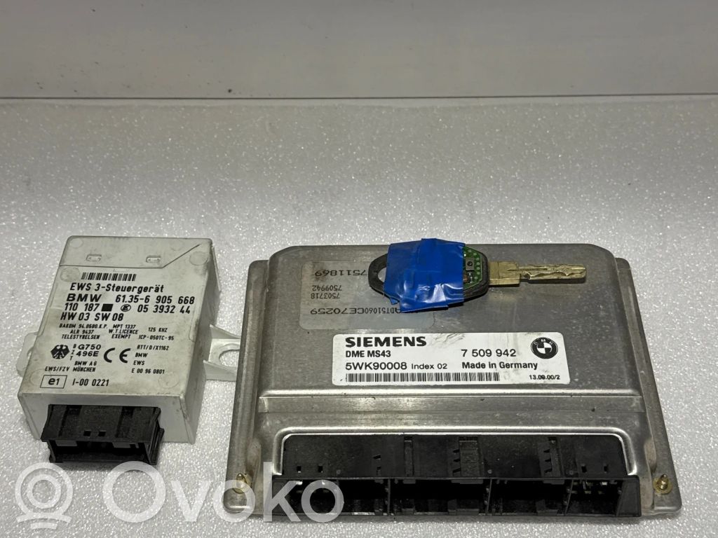 BMW 5 E39 Engine ECU kit and lock set 