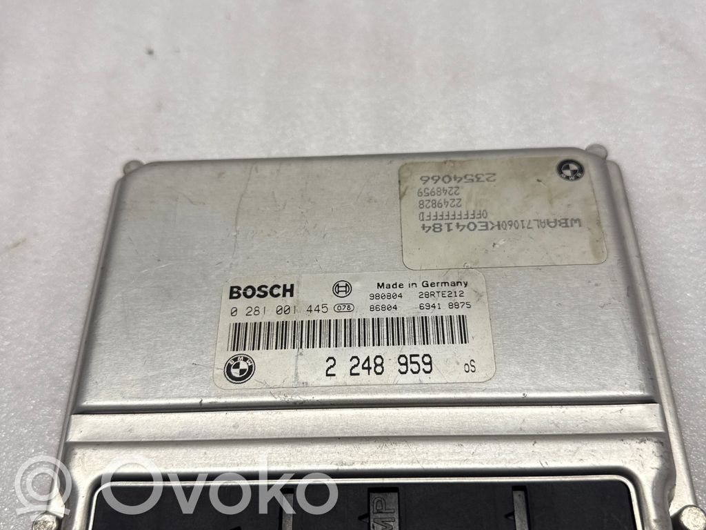 BMW 3 E46 Unitate/modul de control motor 
