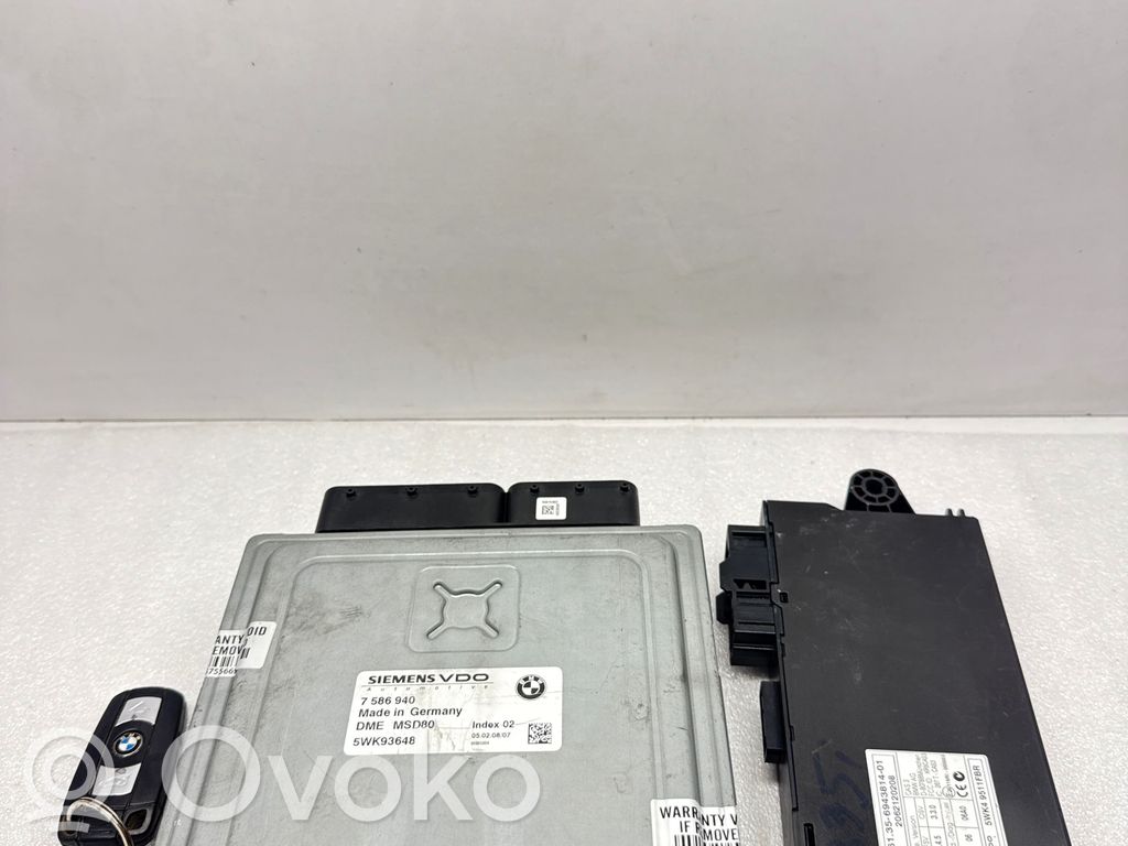 BMW 3 E92 E93 Engine ECU kit and lock set 