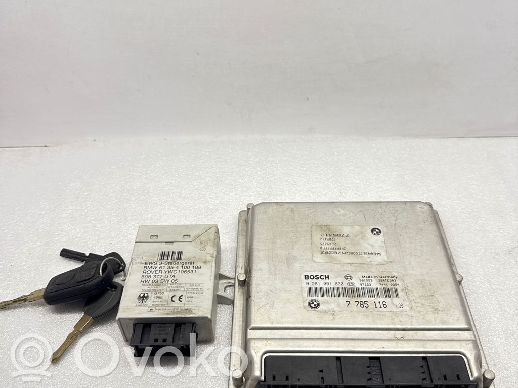 Engine ECU kit and lock set   7785116,0281001830