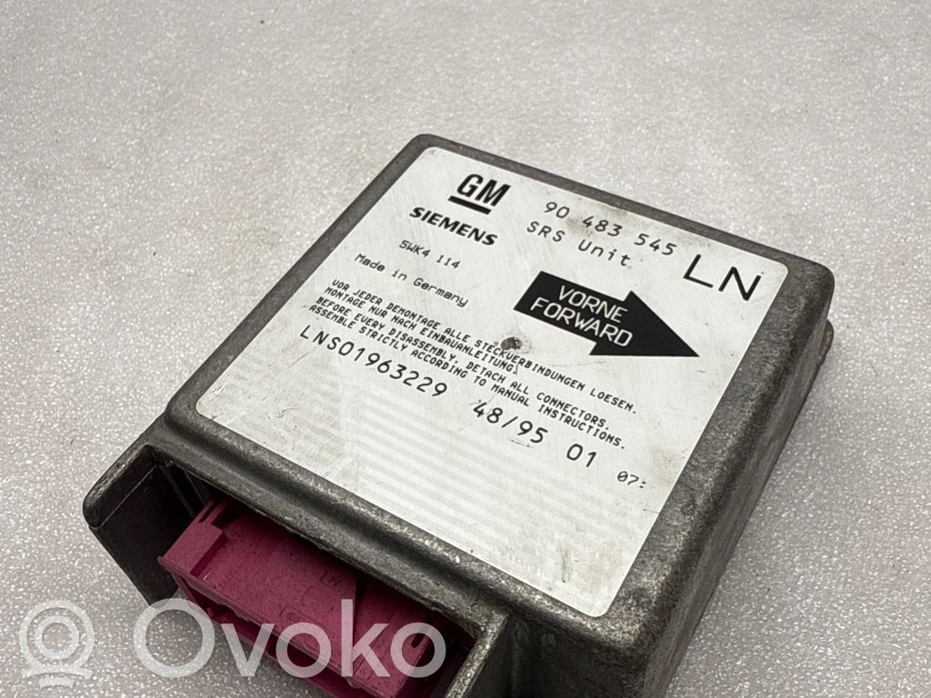 Airbag control unit/module   90483545,5WK4114,LNS01963229