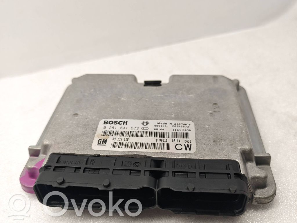 Engine control unit/module   0281001873,09136118