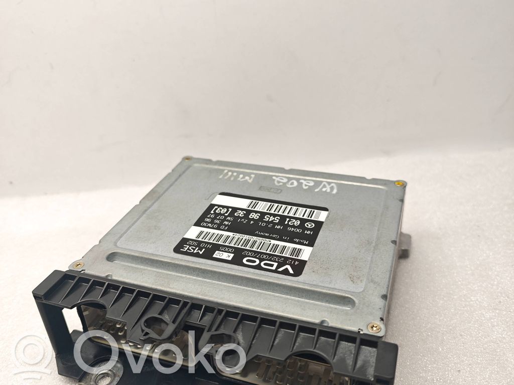 Mercedes-Benz C W202 Engine control unit/module 
