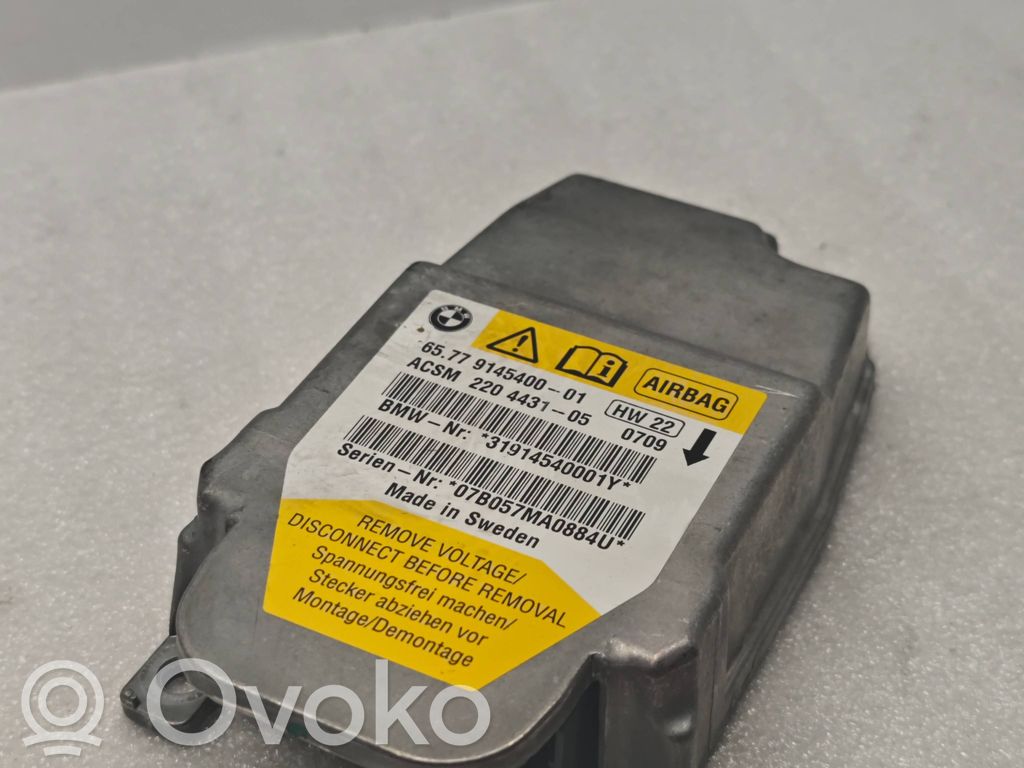 Unidad de control/módulo del Airbag   9145400,31914540001Y,220443105