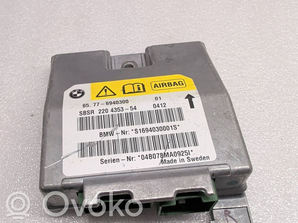 Sterownik / Moduł Airbag   6940300,220435354,S1694030001S,04B078MA0925I