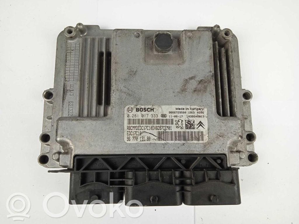 Unidad de control/módulo del motor   0281017333,9677013180