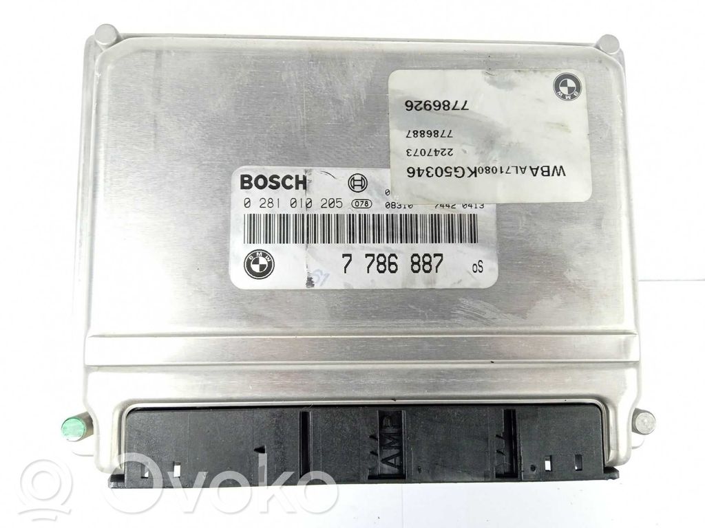 Moottorin ohjainlaite/moduuli   0281010205,7786887